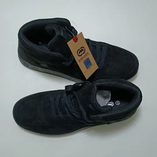Zapatillas Ecko Unltd Caña Media Negro Gamuza