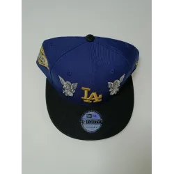 Gorra New Era 9FORTY LA Ángel Bordado Azul/Negro Ajustable Gorra New Era 9FORTY LA Ángel Bordado Azul/Negro Ajustable