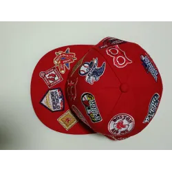 Gorra New Era 59FIFTY Boston Red Sox Multi-Parche Roja Fitted Talla 7 3/8
